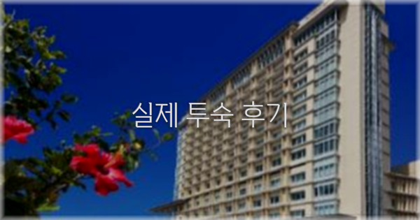 💬 실제 투숙 후기