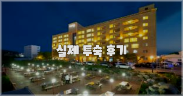 💬 실제 투숙 후기