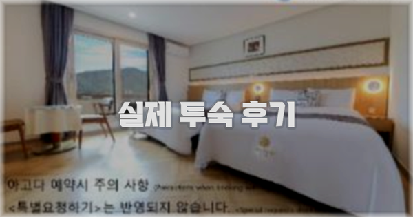 💬 실제 투숙 후기